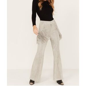 Wonderwest Women’s Leather Fringe Pants small